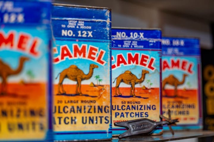 Vintage Camel Vulcanizing Patches
