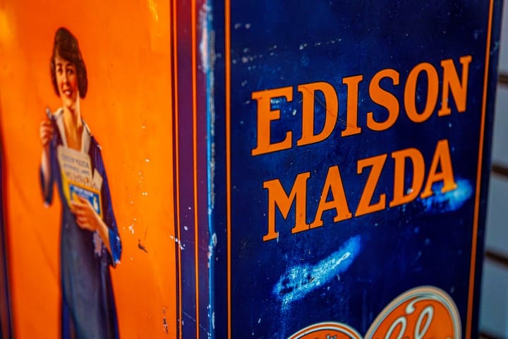 Vintage Edison Mazda Box