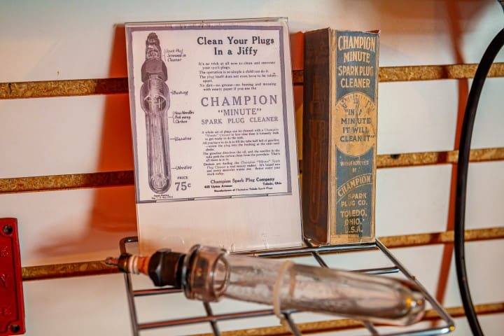 Vintage Spark Plug and related instructions