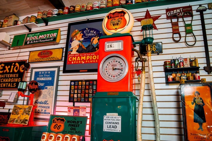 Vintage gas pump